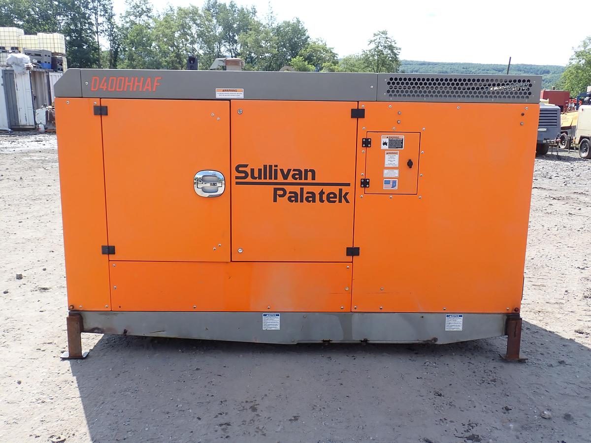 Used 2019 Sullivan Palatek D400PHHJD4AF 400 CFM Air Compressor 168 HOURS
