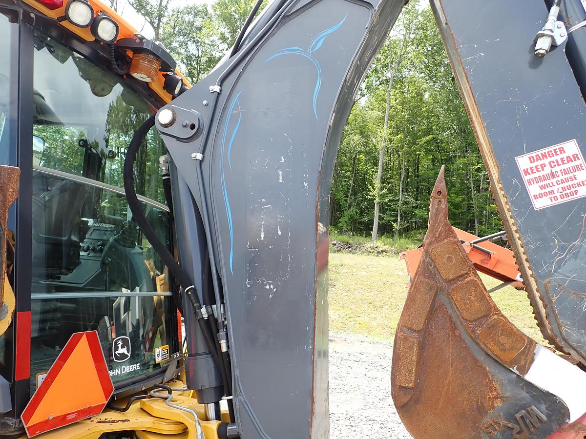 Used 2018 John Deere 410L Loader Backhoe LOADED! Q/C FORKS EXTENDAHOE