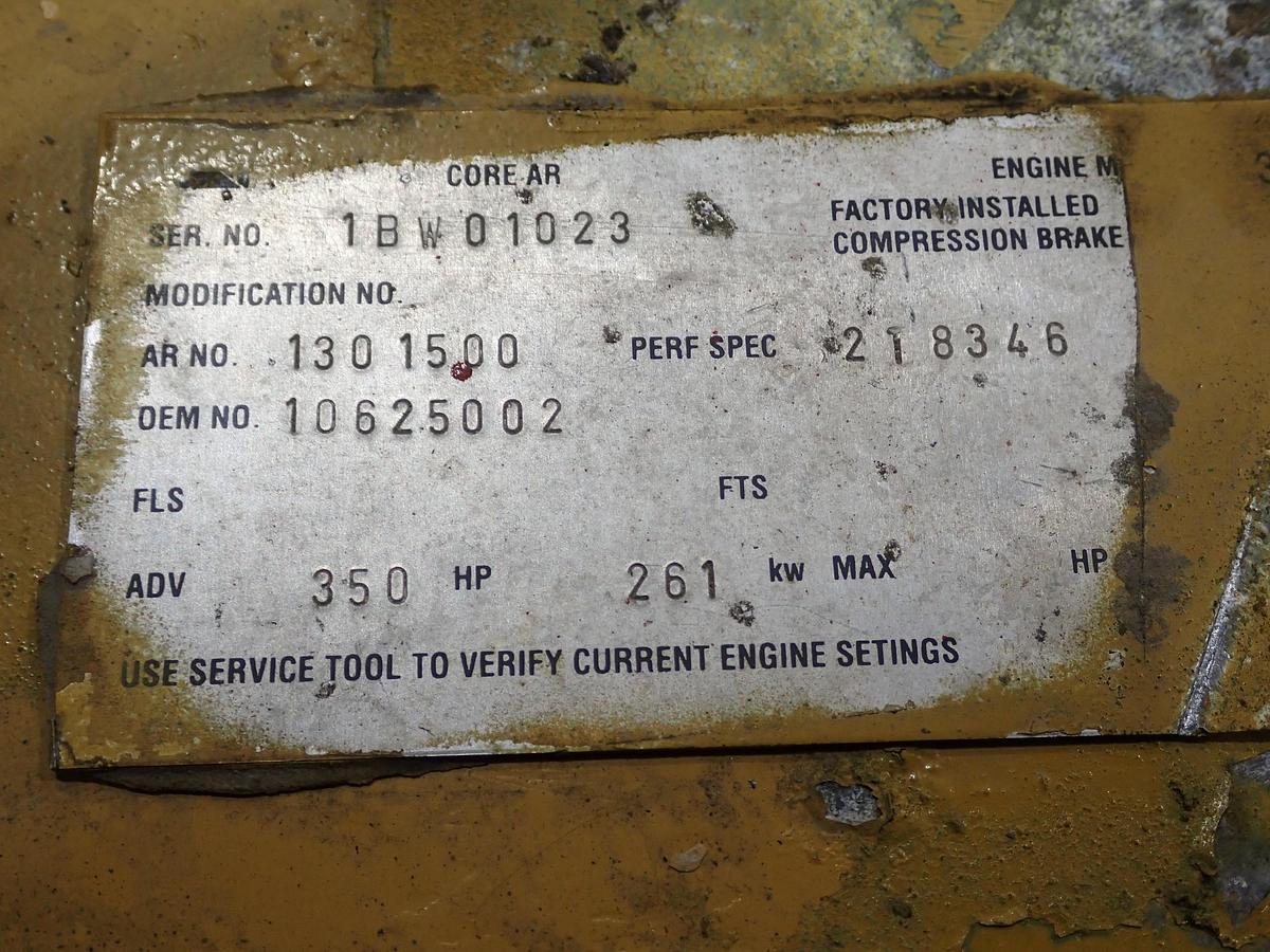 Used 2003 CAT 3126 Truck Engine 350 HP LOW MILES! 40 PIN AR # 130-1500