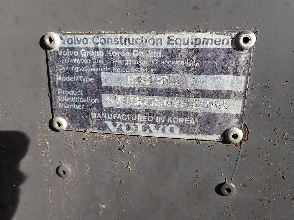 Used 2013 Volvo EC235DL Excavator PROGRIND MULCHER