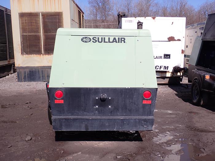 Used 2017 Sullair 375HDPQ 375 CFM Air Compressor JOHN DEERE DIESEL