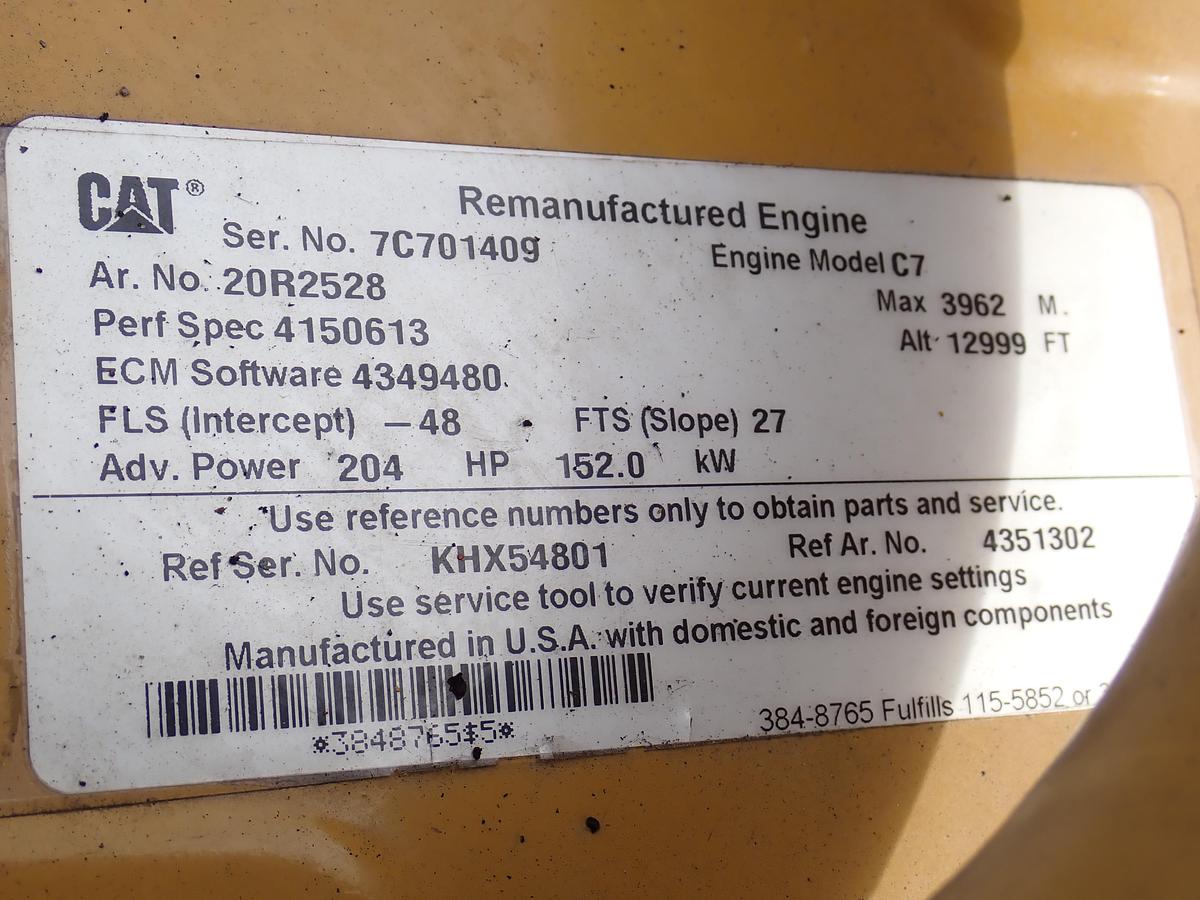 Used 2021 CAT C7 Diesel Engine AR # 435-1302 329DL Excavator