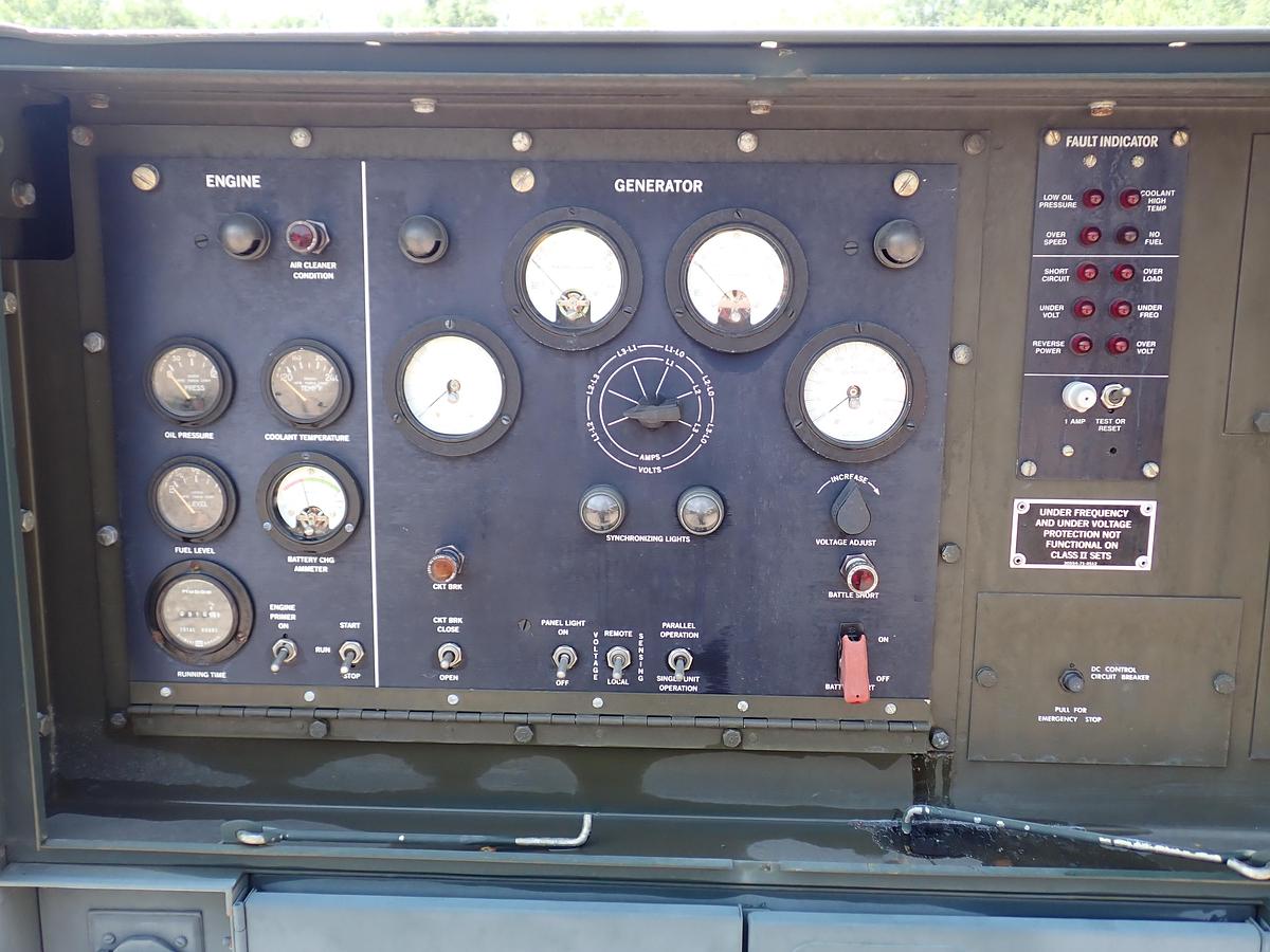 Used 1990 Libby MEP007B 100 KW Diesel Generator GOV'T SURPLUS