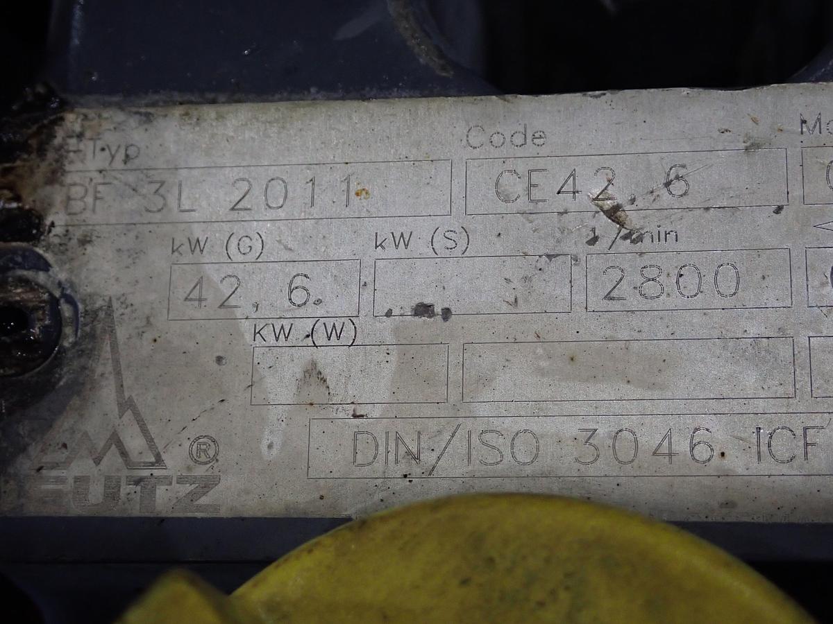 Used Deutz BF3L2011 Turbo Diesel Engine