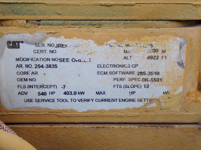 Used 2006 CAT C15 Diesel Power Unit JRE 540 HP A/R 254-3835