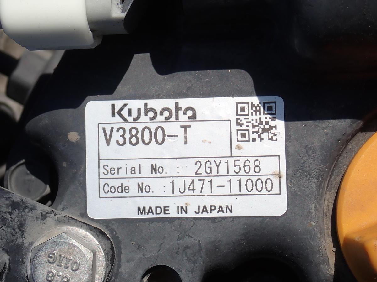 Used 2016 Kubota V3800-CR-TI-EF03 Turbo Diesel Engine