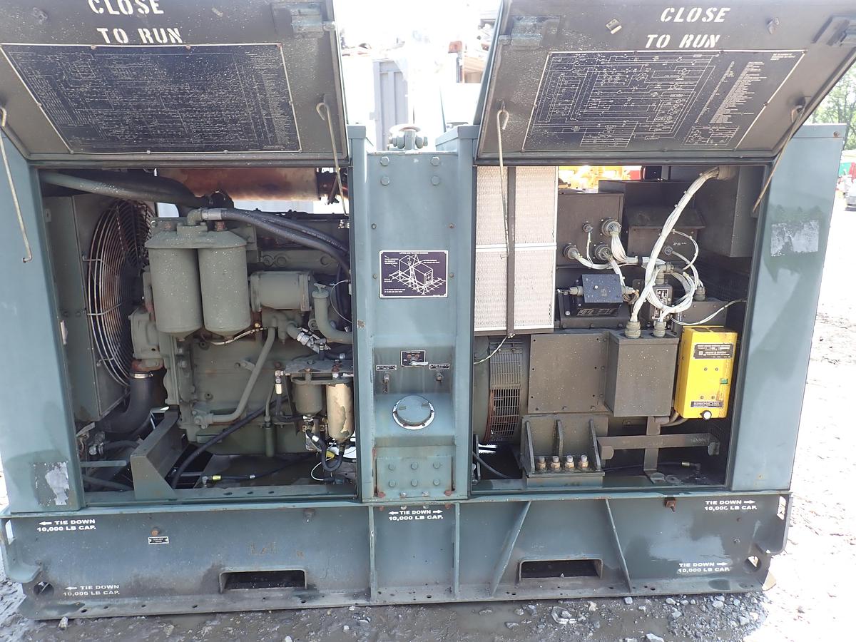 Used 1990 Libby MEP007B 100 KW Diesel Generator GOV'T SURPLUS