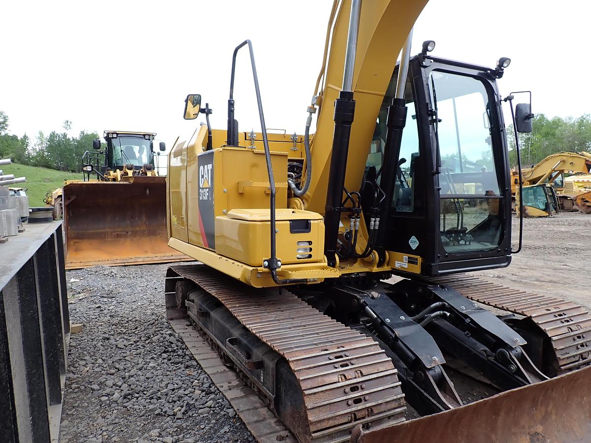 Used 2018 CAT 313FL Hydraulic Excavator FRONT BLADE