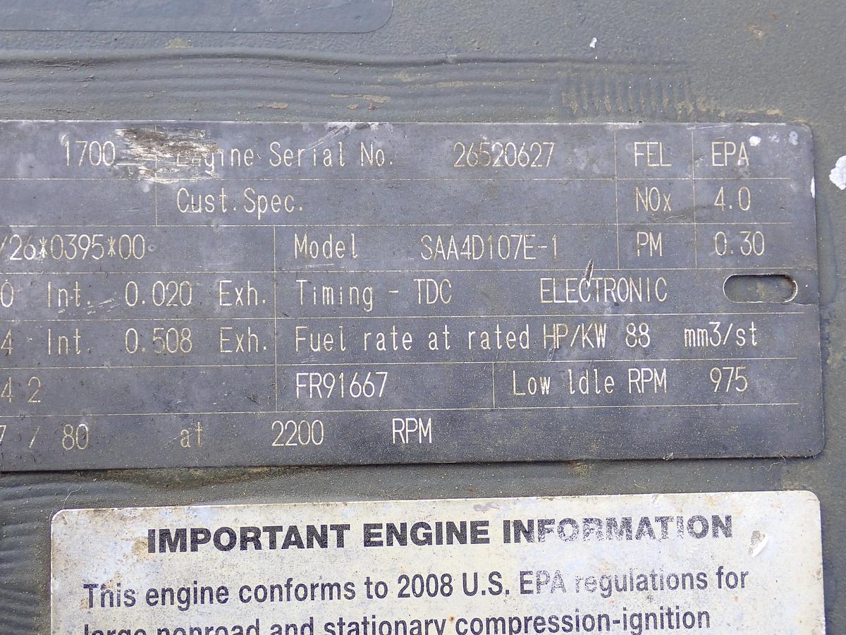 Used 2008 Komatsu SAA4D107E-1 Diesel Engine D39EX-22 DOZER