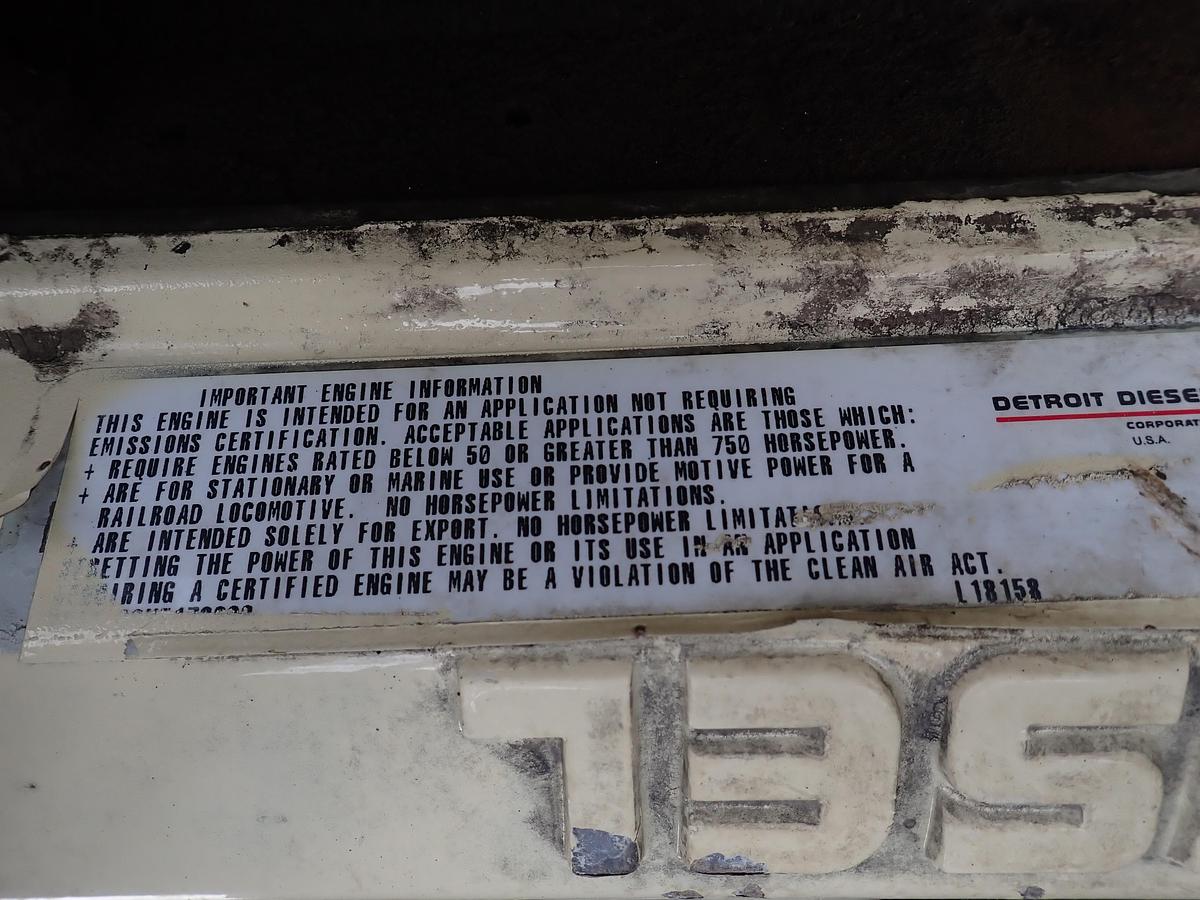 Used Detroit Diesel 8V92TTA Engine TWIN TURBO 1469 HOURS