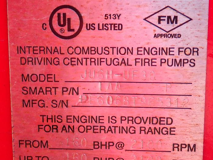 2015 Clarke JU6H-UF30 Fire Pump