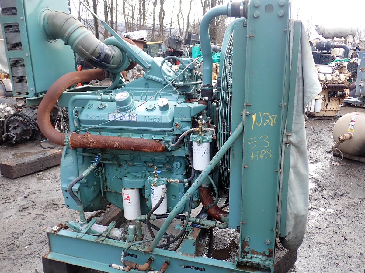 Used Detroit Diesel 8V92TA Engine POWER UNIT! 53 HOURS 