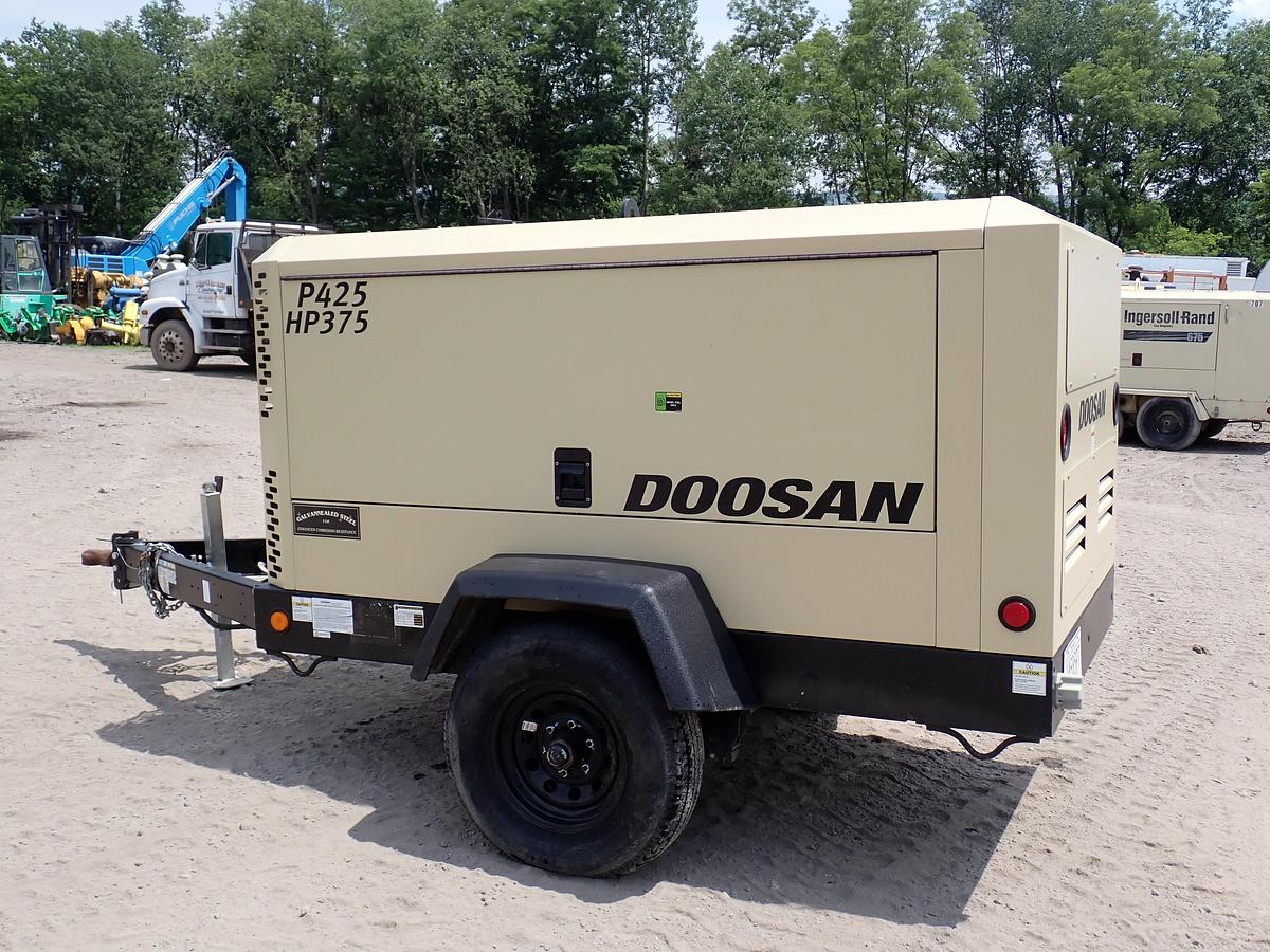 Used 2023 Doosan P425/HP375 Air Compressor 1078 HOURS