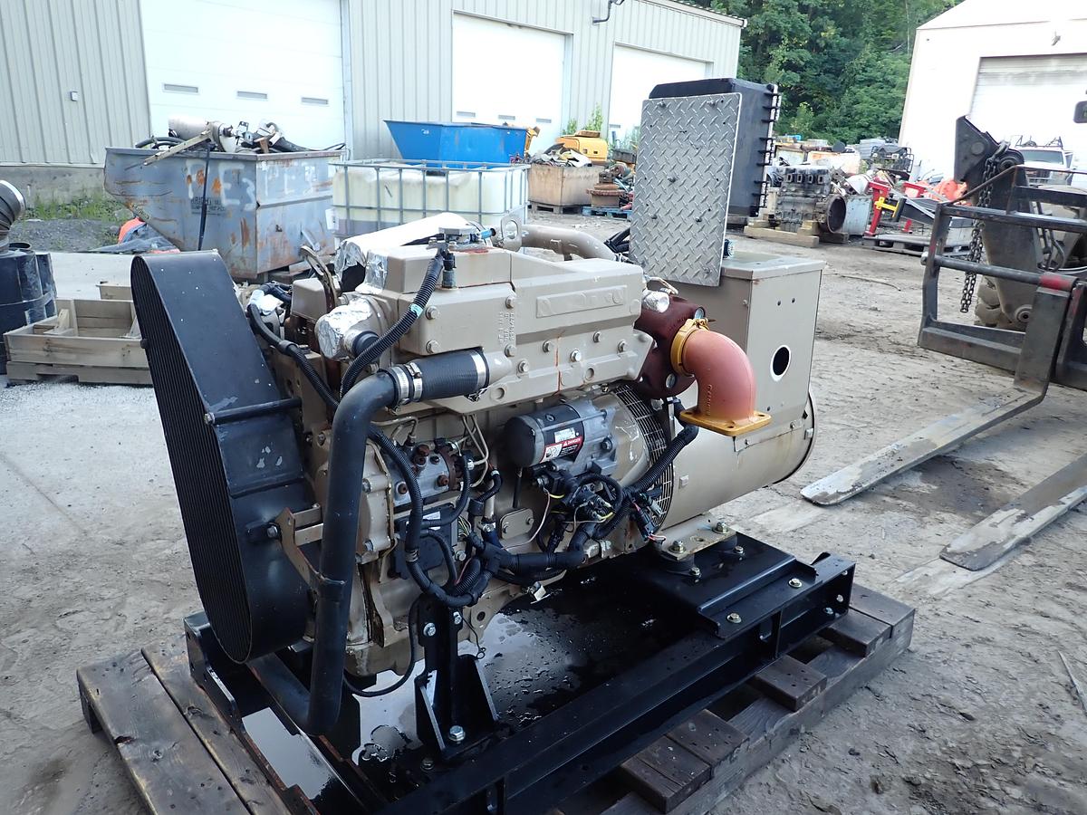 Used 2012 John Deere 4045TFM75 65 KW Marine Generator 