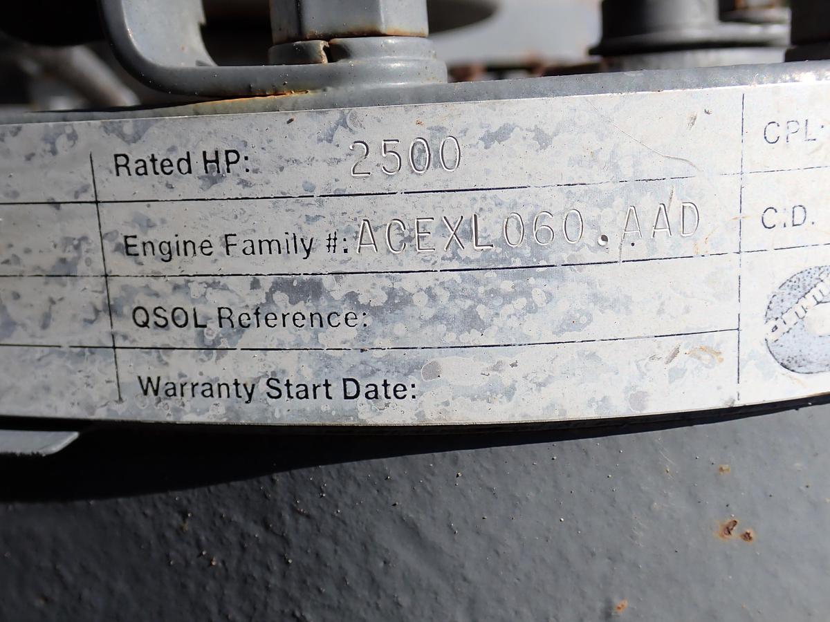 Used 2014 Cummins QSK50 Diesel Engine CPL 3728