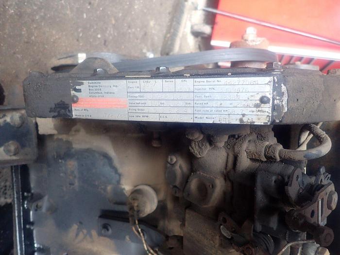 Used Cummins 6BT 5.9 Turbo Diesel Engine RUNS EXC. LOW HOURS! Loader Case 6T-590