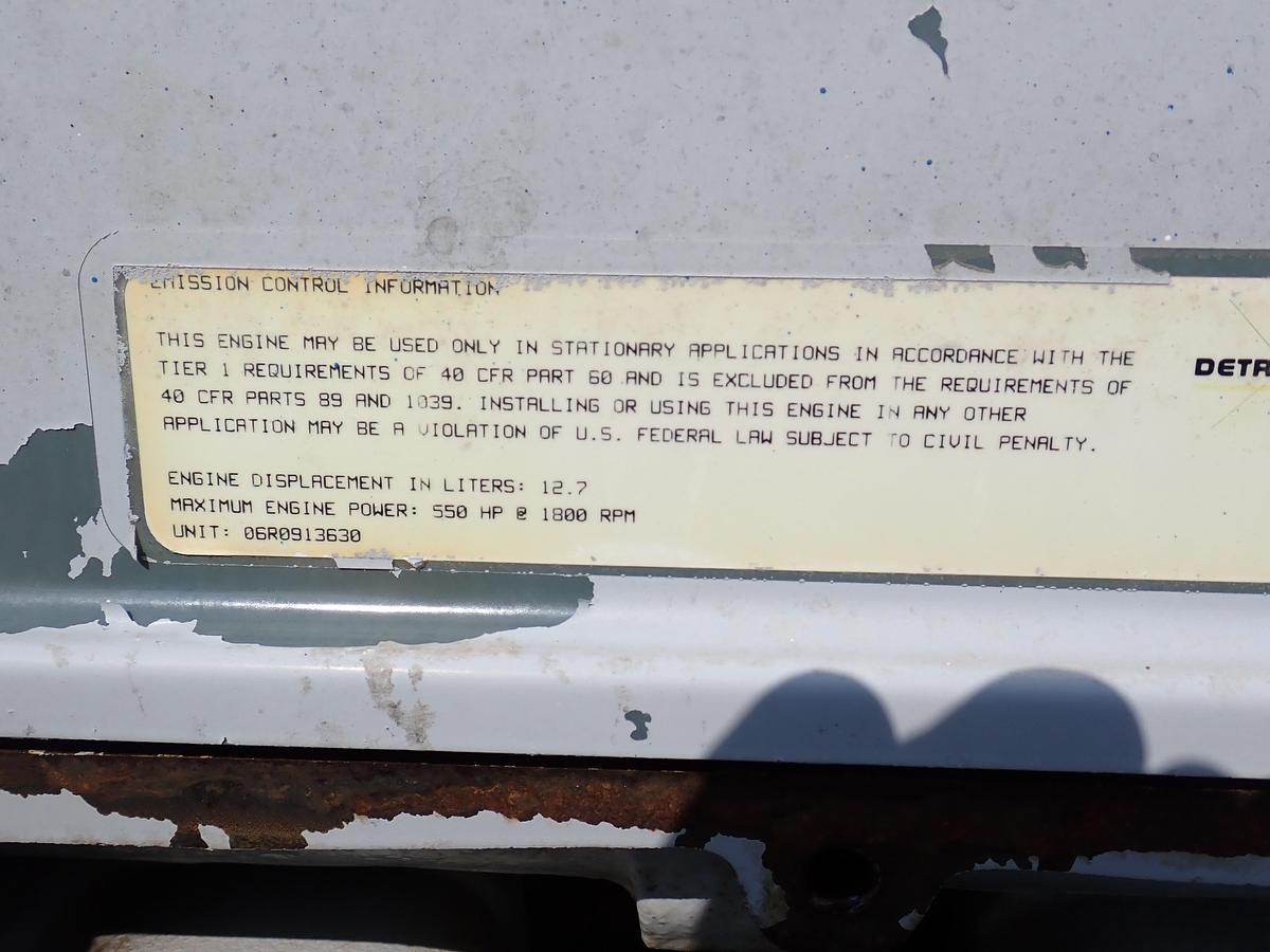 Used 2006 Detroit Diesel 325 KW Generator 12.7 LITER