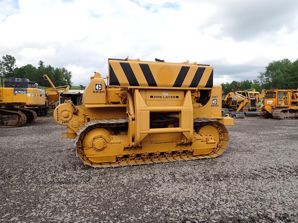 Used 1971 CAT 583H Crawler Pipelayer REAR WINCH