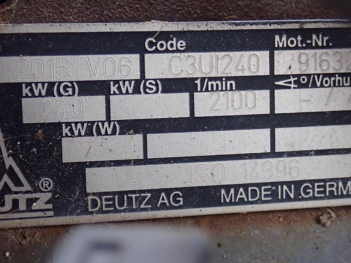 Used 2006 DEUTZ TC2015 V06 Turbo Diesel Engine