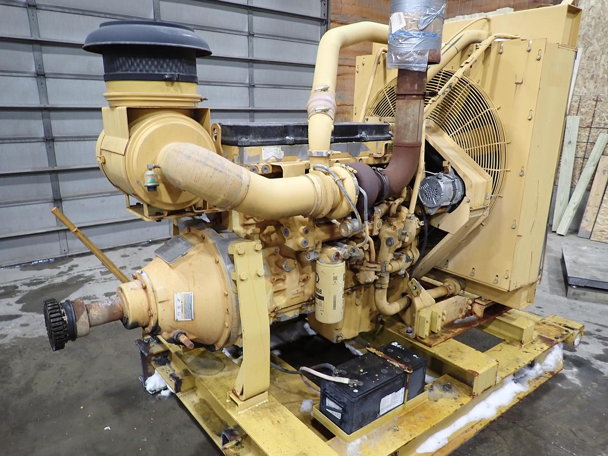 Used 2008 CAT C13 Diesel Engine POWER UNIT w/ PTO Clutch