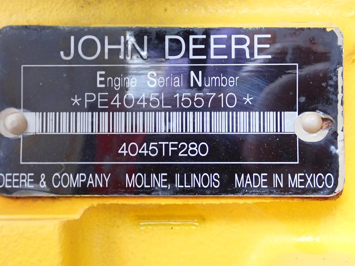 Used 2011 John Deere 4045TF280 Diesel Engine POWER UNIT 21 HOURS