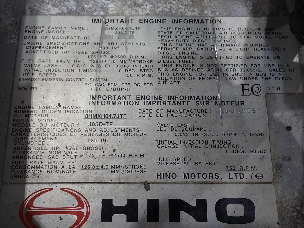 Used 2006 Hino J05D-TF Diesel Engine