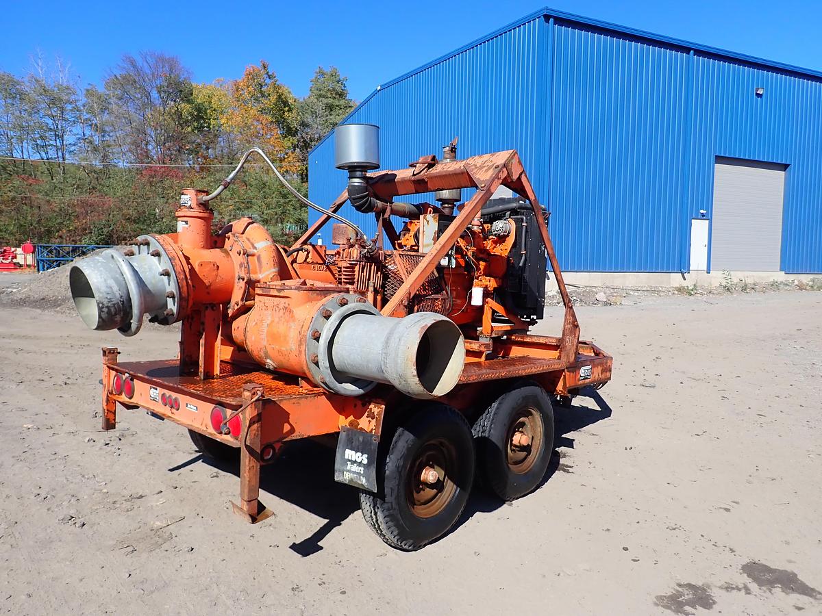 Used Godwin DPC300 12" Water Pump TRAILER MOUNTED