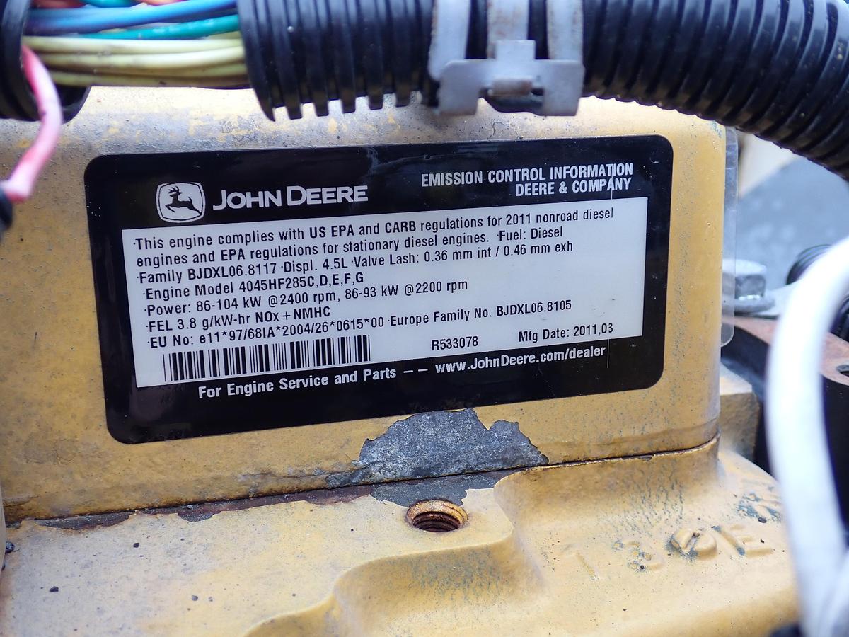 Used 2011 John Deere 4045HF285 Diesel Engine