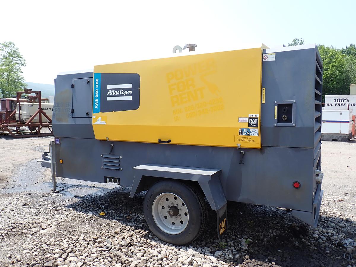 Used 2019 Atlas Copco XAS950CD8 950 CFM Air Compressor 1453 HOURS!