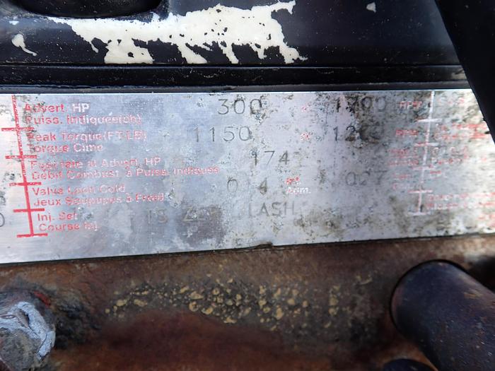 Used 1995 Cummins LTA10-300 Diesel Truck Engine DRY INTAKE  CPL 1866