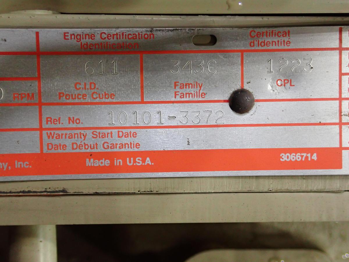 Used 1989 Cummins LTA10-300 Diesel Engine w/ JAKE BRAKE 