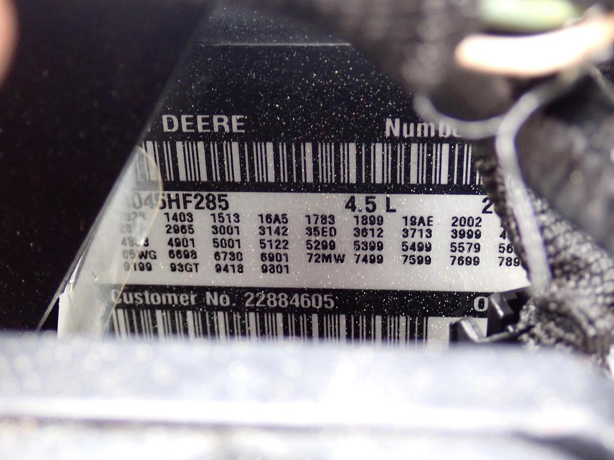 Used 2010 John Deere 4045HF285 Diesel Engine