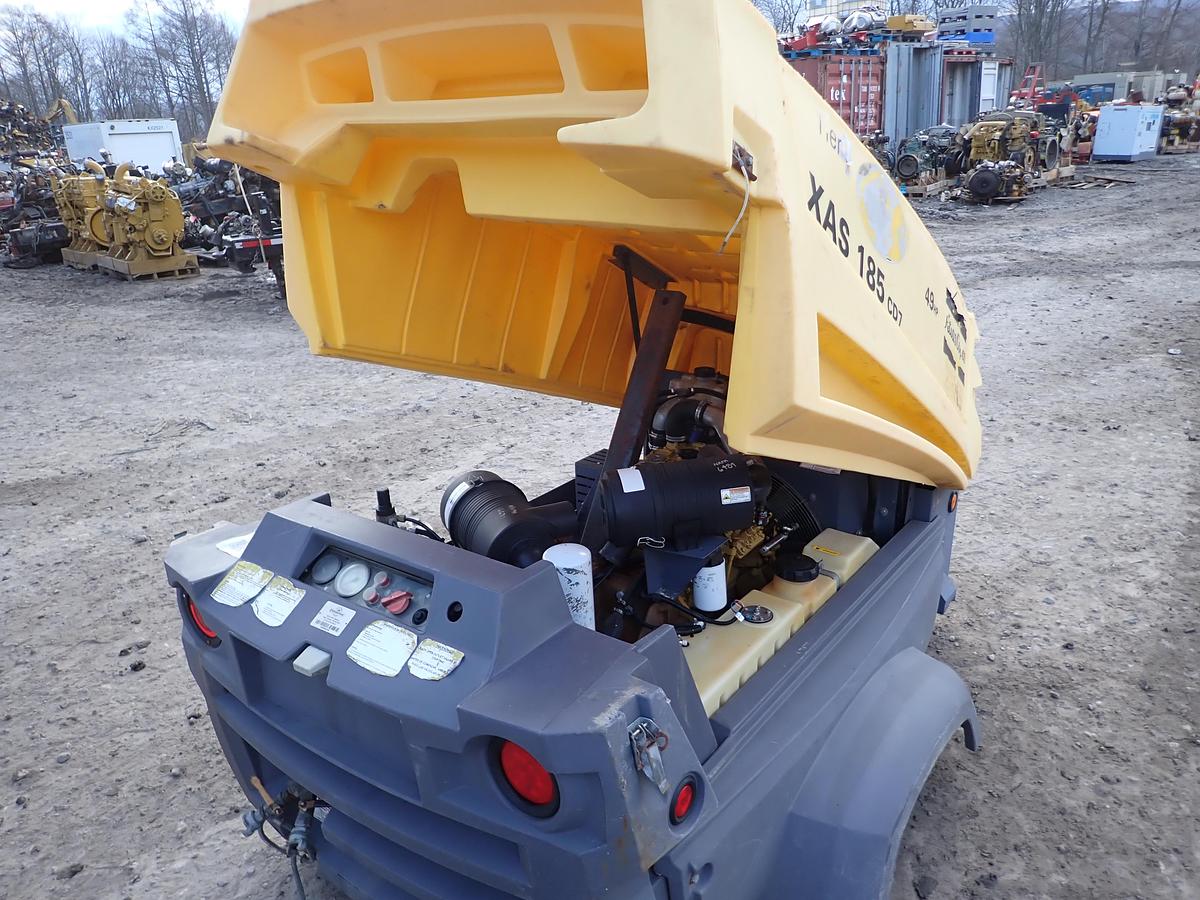 Used 2016 Atlas Copco XAS185CD7 Air Compressor 961 HOURS!