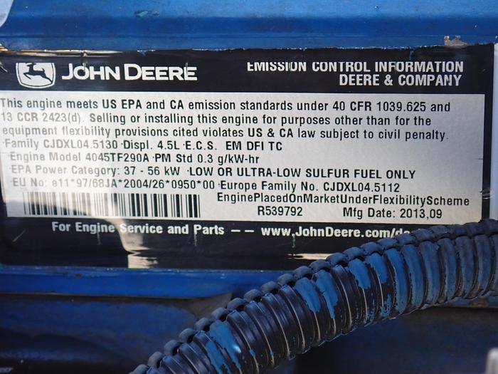 Used 2013 John Deere 4045TF290 Diesel Power Unit