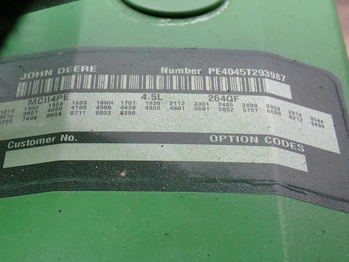 Used John Deere 4045TF151 Turbo Diesel Engine