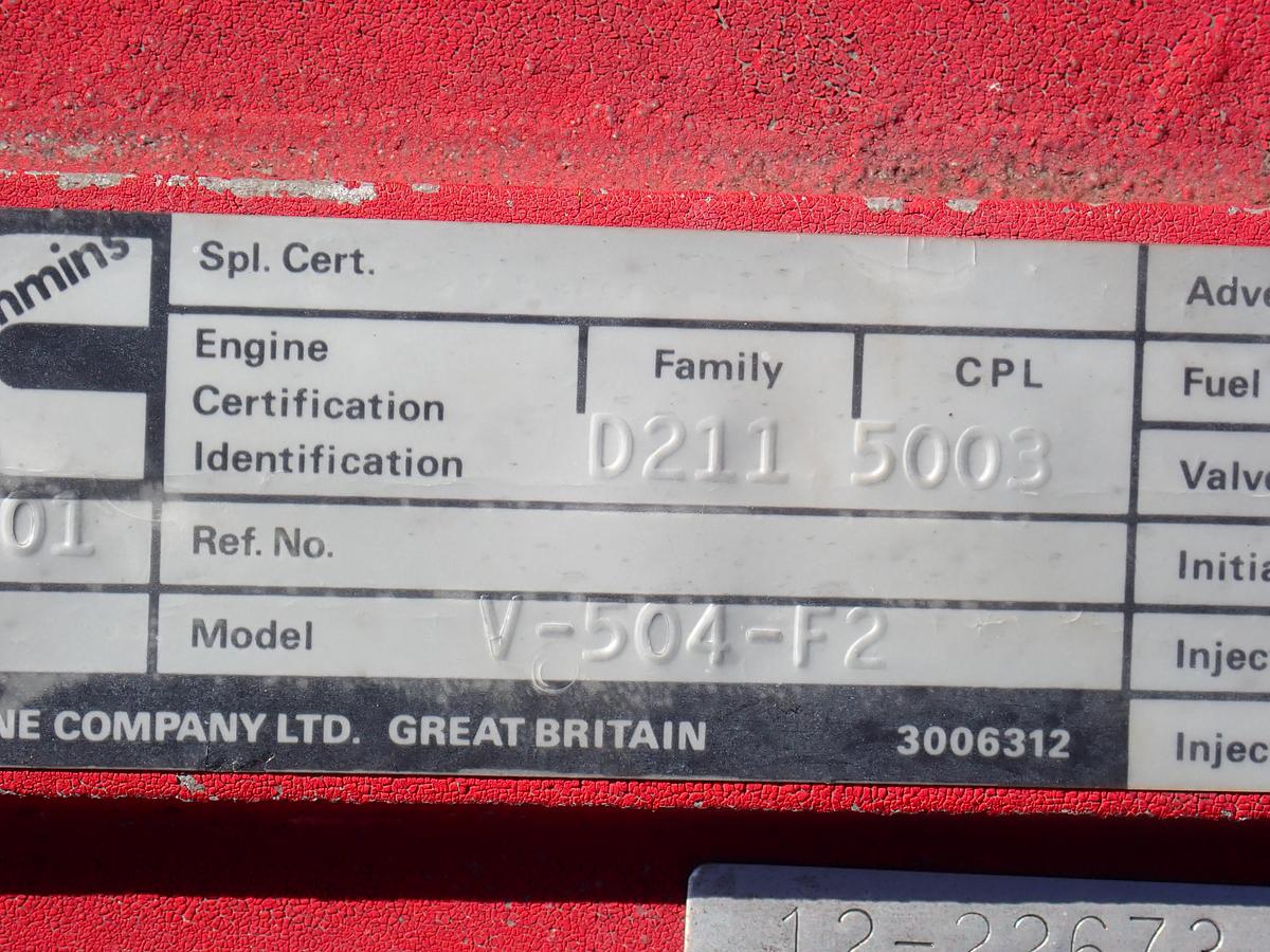 Used 1981 Cummins V504-F2 Diesel Engine
