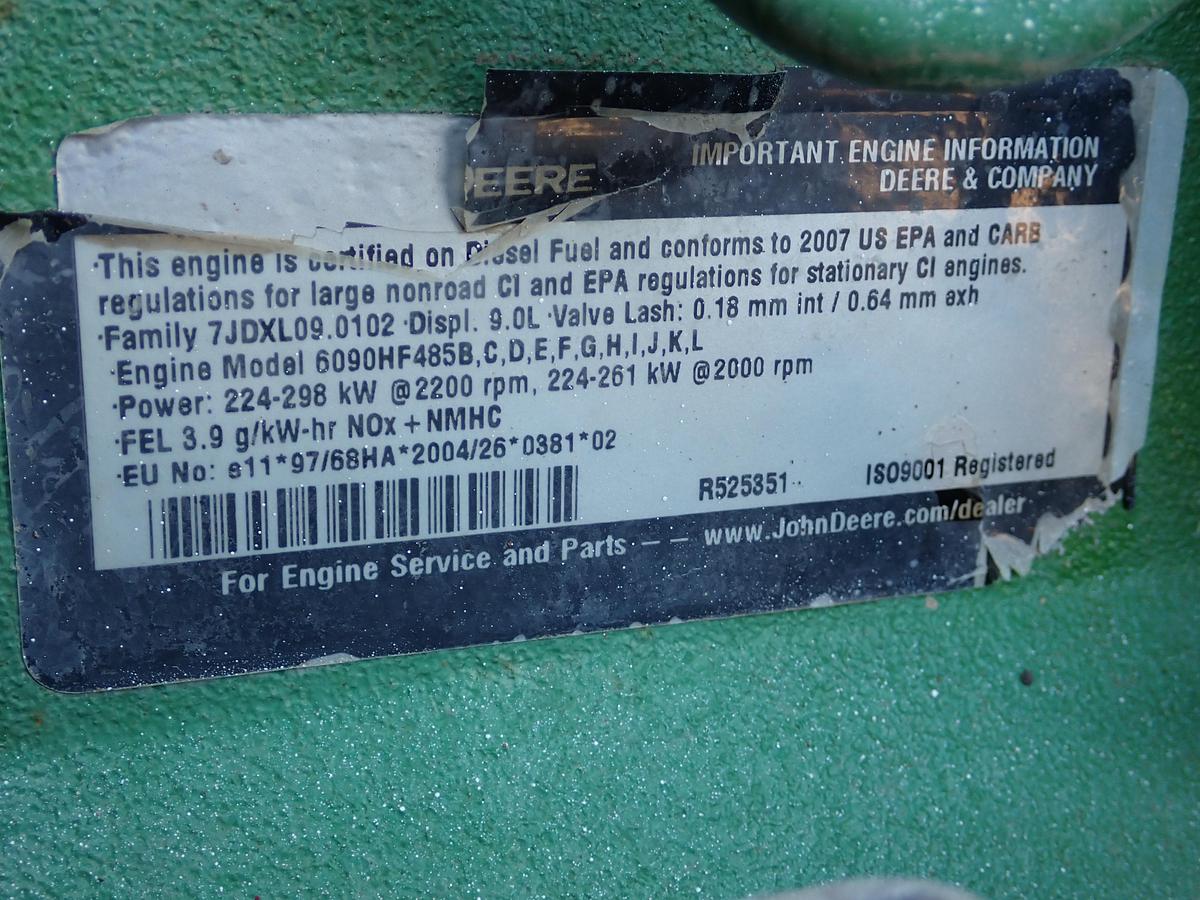 Used 2007 John Deere 6090HF485 Diesel Engine 2034 HOURS