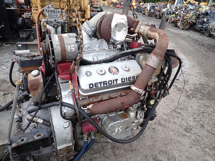 Used Detroit Diesel 6V92TA Silver Engine 8063-7400