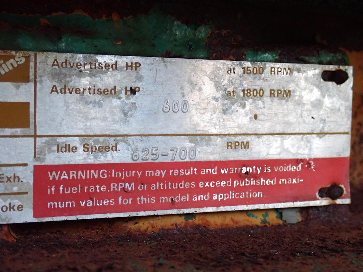 Used 1986 Onan 400.0DFN 400 KW STANDBY Generator