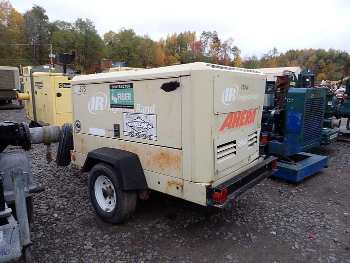Used 2007 Ingersoll Rand XP375WIR 375 CFM Air Compressor VIDEO! Deere Diesel Towable