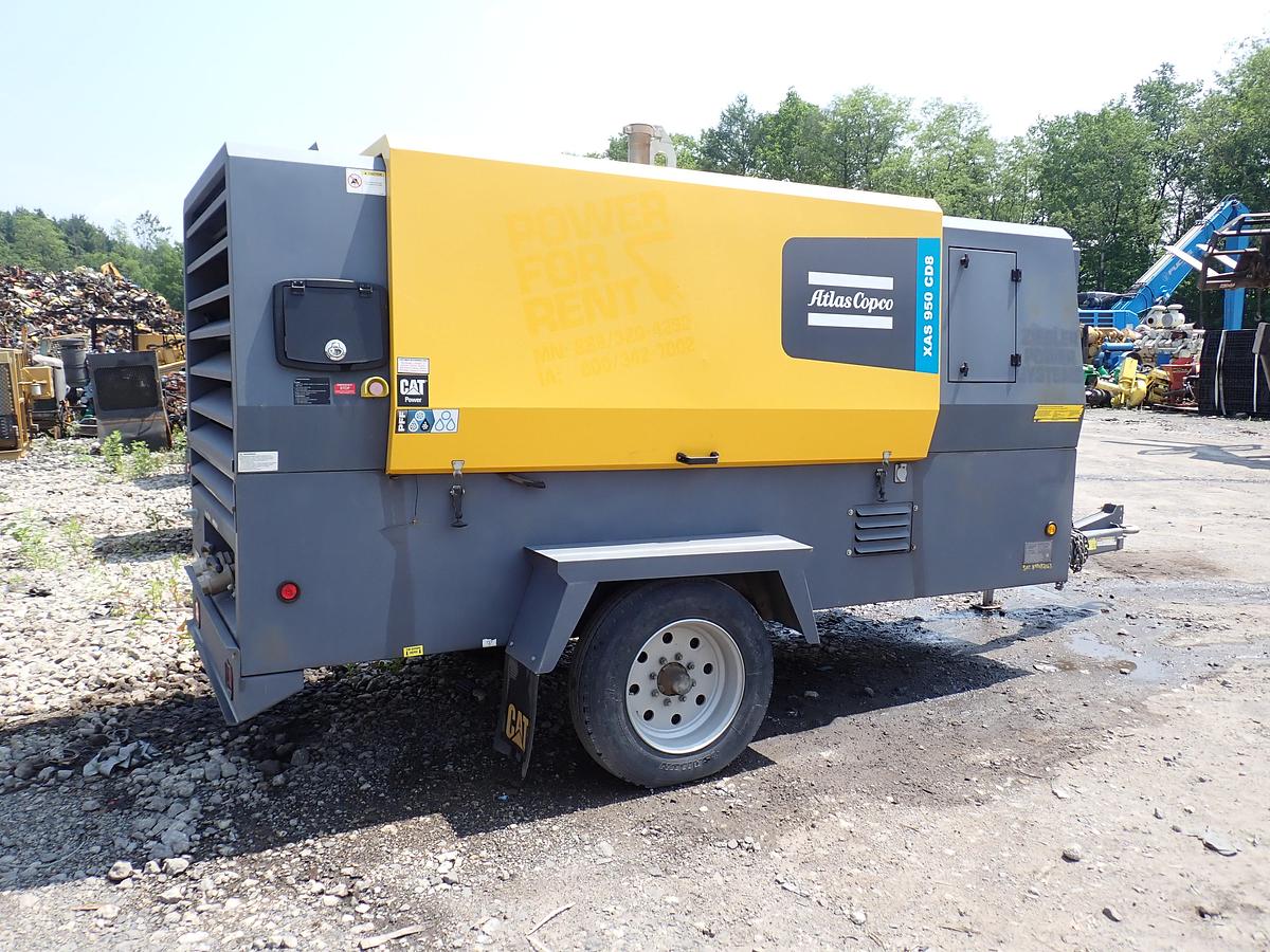 Used 2019 Atlas Copco XAS950CD8 950 CFM Air Compressor 1453 HOURS!