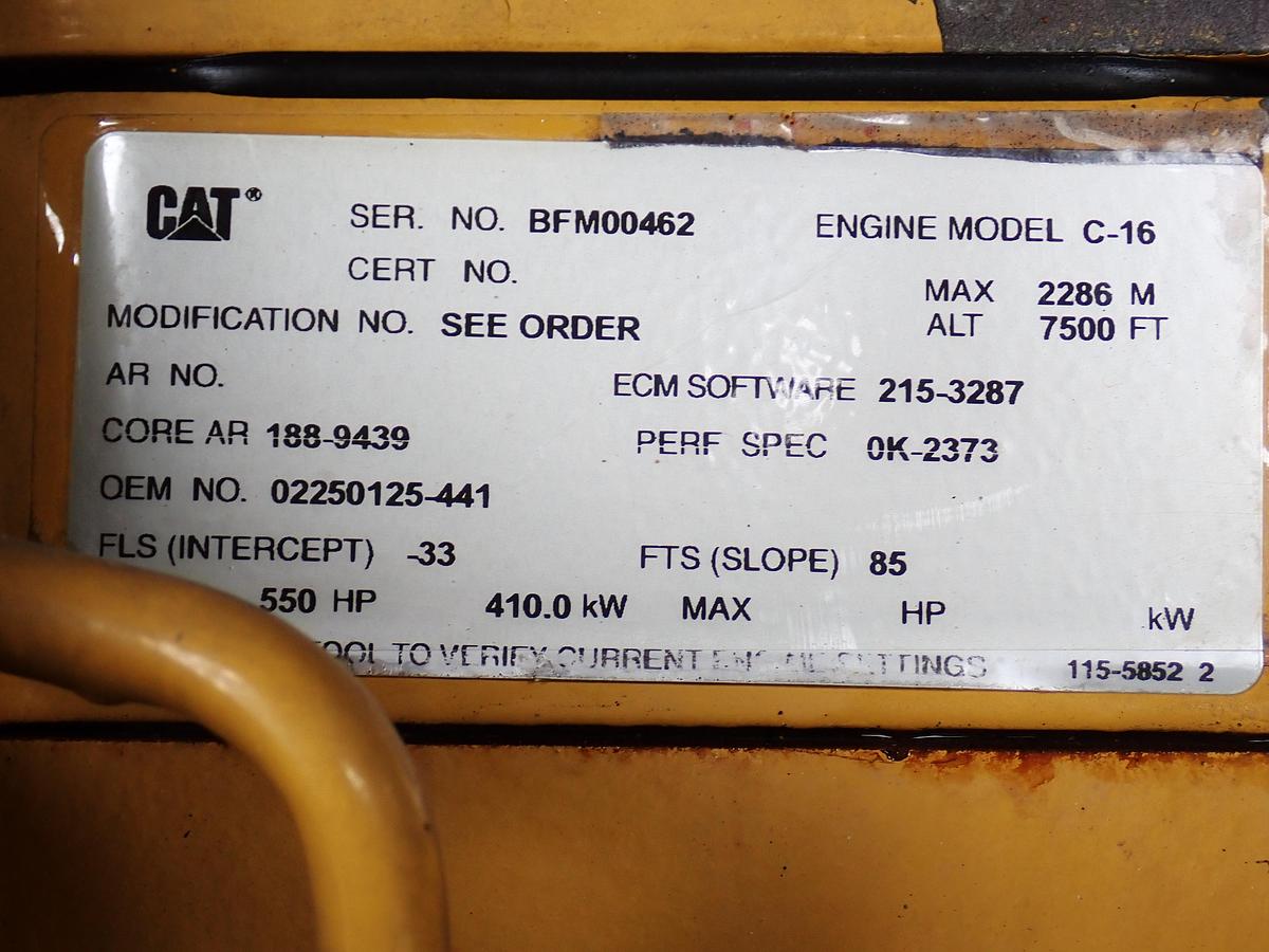 Used 2004 Sullair DE18 1550 CFM Oil Free Air Compressor CAT C16 5281 HRS