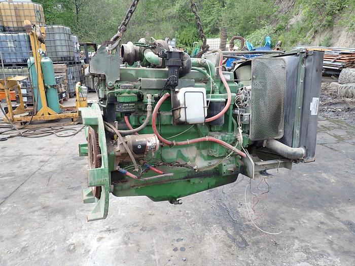 Used John Deere 6068TF151A Turbo Diesel Engine LOW HOURS! VIDEO! 6068T 6.8