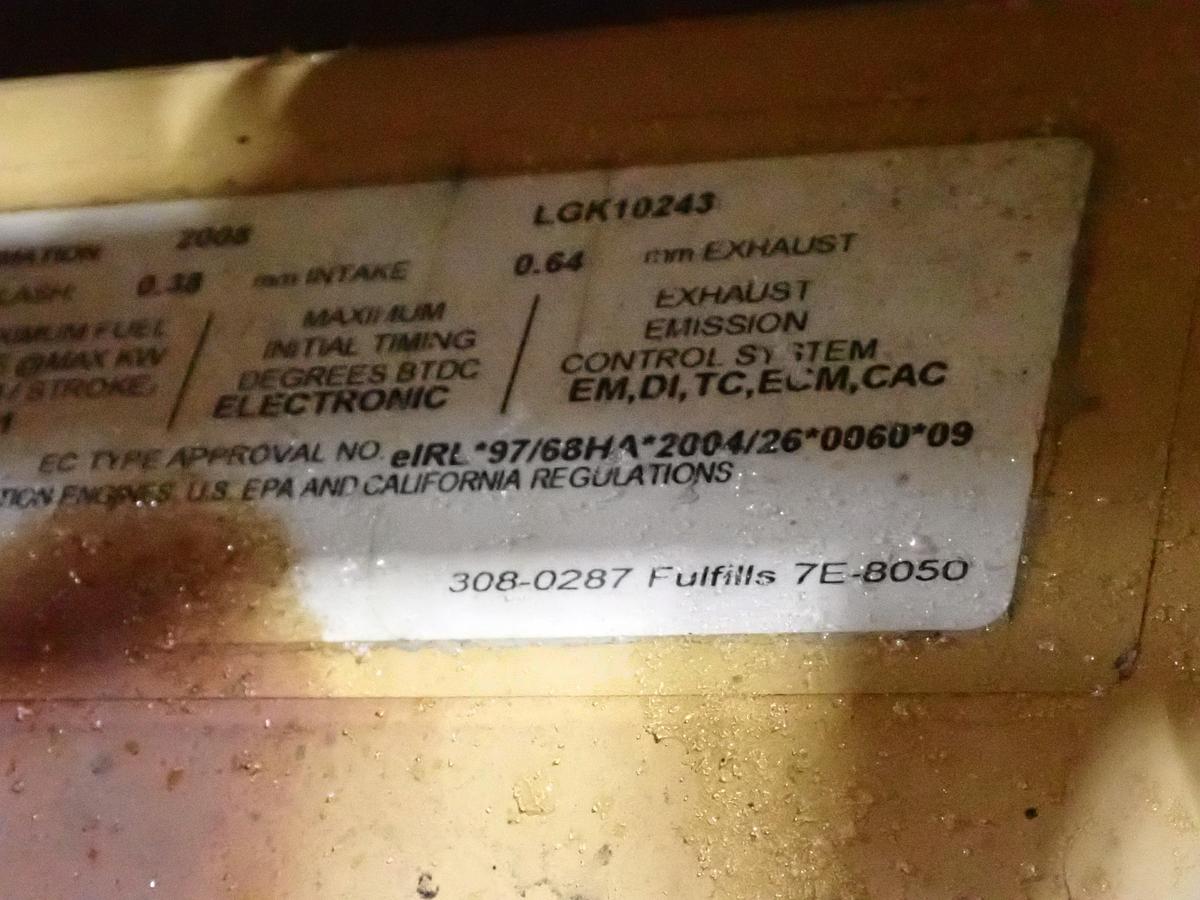 Used 2008 CAT C13 Diesel Engine POWER UNIT w/ PTO Clutch