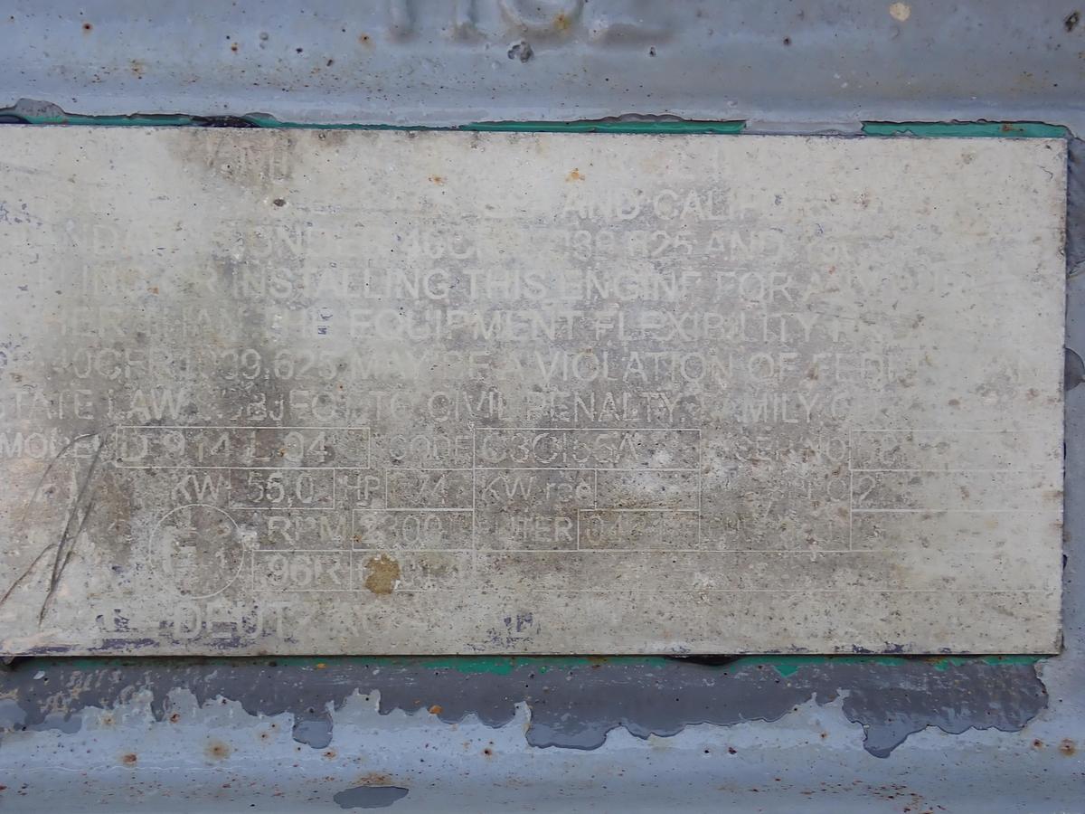 Used DEUTZ D914 L04 Diesel Engine 1836 HOURS