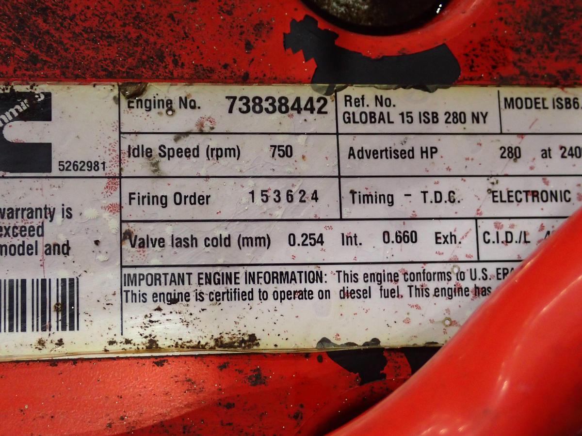 Used 2015 Cummins ISB 280 Diesel Engine CPL 4517
