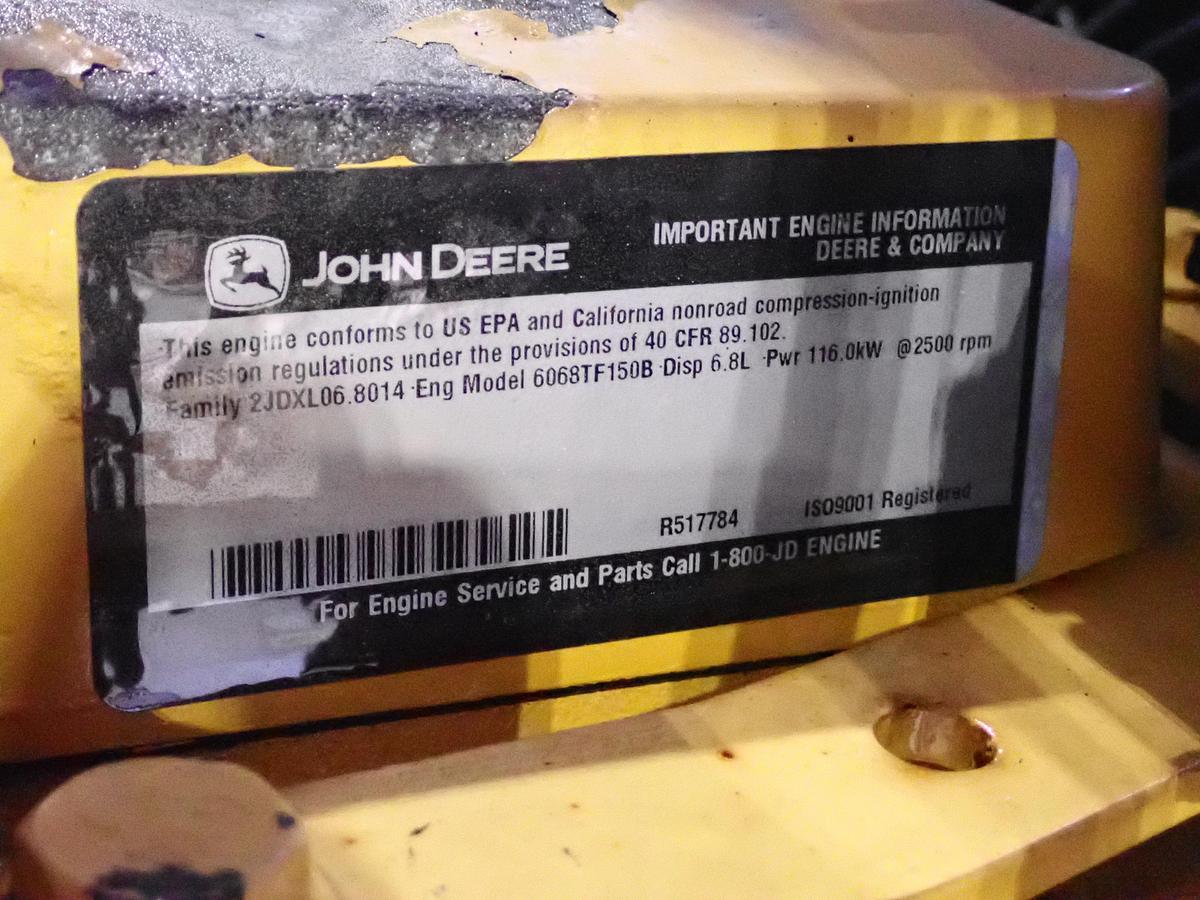 Used John Deere 6068TF150 Turbo Diesel Engine POWER UNIT!