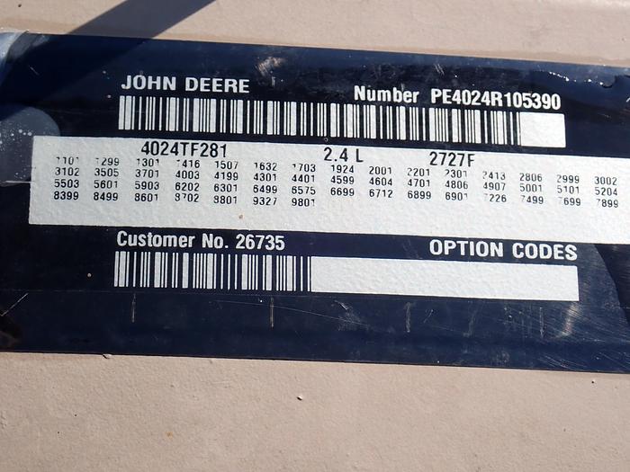 Used 2012 John Deere 4024TF281