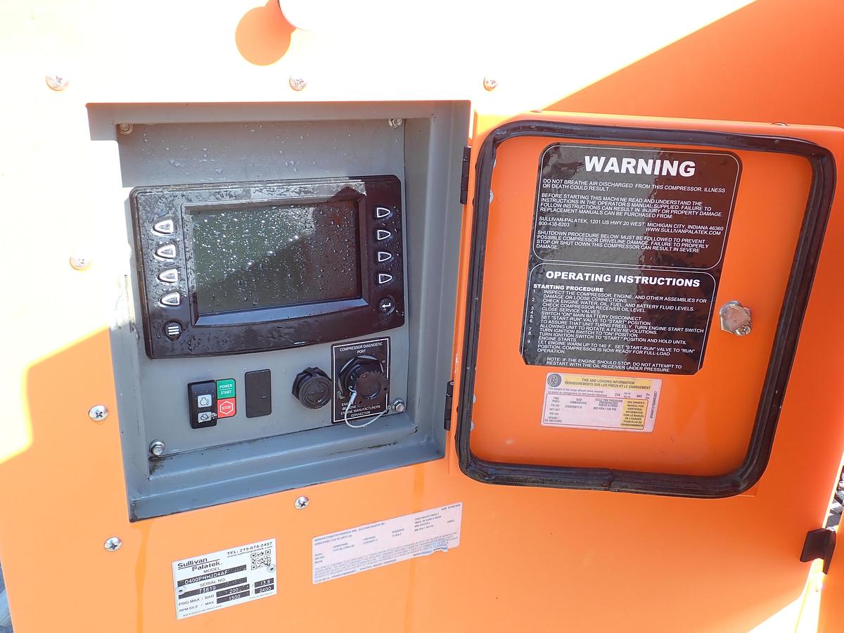 Used 2019 Sullivan Palatek D400PHHJD4AF 400 CFM Air Compressor