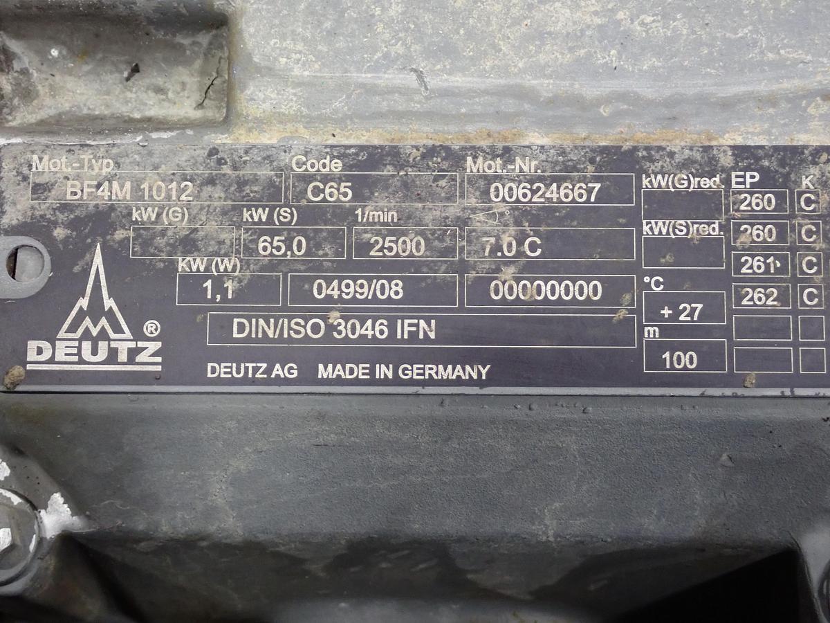 Used Deutz BF4M1012 Turbo Diesel Engine